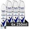 Sure Nonstop Protection Invisible Aqua Anti-Traspirante Aerosol Deodorante da donna Spray con tecnologia attivata dal calore corporeo e protezione contro i segni bianchi per 72 ore di protezione da