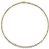 Bling Jewelry Classico Tradizionale Nuziale Cubic Zirconia Graduated Aaa CZ Round Prong Set Statement Tennis Necklace Collar Per Le Donne Matrimonio Prom 14K Placcato In Oro