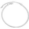 U7 Collana Donna a Catena Serpente Piatta Acciaio Inossidabile da 5mm Collana Girocollo Donna Collane Snake Acciaio Lunghezza 46cm + 9cm Regolabile Regalo per Donne Ragazza