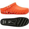 Scholl Clog Evo Arancione + Scholl Solette Antistatiche PRO in Memory Cushion per Clog Evo - Arancione/Nero