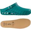 Scholl Clog Evo Verde + Scholl Solette Antistatiche in Memory Cushion per Clog Evo - Verde/Marrone