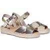 Toni Pons Espadrillas da Donna in Pelle - Esther - Platino, 39 EU