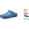 Dr. Scholl's Scholl Clog Evo Azzurro + Scholl Solette Antistatiche in Memory Cushion per Clog Evo - Azzurro/Marrone