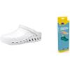 Scholl Clog Evo Bianco Solette Anatomiche e Antistatiche per Clog Evo - Banco/Marrone