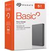 Seagate Originale HARD DISK 5 TB BASIC ESTERNO USB 3.0 2,5" (STJL5000400) NERO