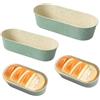 OlBuWa Stampo per pane, 4 stampi ovali per torte di formaggio, forma ovale, antiaderente, può fare torte di formaggio, torte di frutta, panino caldo