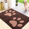 FCSDETAIL Zerbino Interno 50 x 80 cm, Tappetino Antiscivolo e Lavabile in Lavatrice, Tappetino d'Ingresso Assorbenti per Cane, Ingresso, Porta, Corridoio