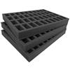 Navara Set di vassoi di ricambio per Gamesworkshop Classic custodia in plastica. Trasporta 120 truppe su basi da 25 mm. Ideale per 12 squadre di 10 truppe alte 50 mm