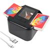 ZAKVOP Mescolatore Automatico di Carte, Mischia Carte con Batteria Ricaricabile 2000mAh, Miscelatore a Basso Rumore per Poker, Uno, Skip Bo (Nero)