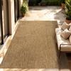 Paco Home Tappeto Per Esterno Balcone Terrazza Tappeto Cucina Monocolore Mélange, Dimensione:300x400 cm, Colore:Caffè
