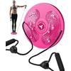 Breaking Limits Slimmy Pedana Rotante Dimagrante - Twist Waist Disc Board Casa per Fitness & Ginnastica - Pedana Girevole Disco (Rosa)