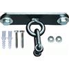 AQF Sacco Da Boxe Gancio Soffitto, Pesante Punzonatura Ferro Acciaio Supporto Sacco Boxe, Punching Ball Sostegno Muro Girevole Per Sacchi Da Pugilato, Boxe Allenamento UFC MMA, Nero, Taglia Unica
