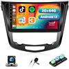 CAMECHO 2G+64G CAMECHO Android 13 Autoradio con Navi per Nissan Qashqai J11 X-Trail T32 2013-2017 CarPlay Android Auto, 10.1 Pouces Auto Radio con Bluetooth GPS FM/RDS WiFi SWC Telecamera Posteriore&MIC