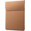 JETech Custodia Sottile Laptop per MacBook Neo (A18 Pro), MacBook Pro 14 Pollici (M1-M5, 2020-2026), Pelle PU con Chiusura Magnetica (Marrone)
