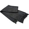 Olivia Rocco Coperta in ciniglia con nappe, per divano, sedia, letto, decorazione della casa, morbida e calda, coperta lavorata a maglia, idea regalo, color antracite, 130 x 170 cm