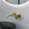 Fortis square rubinetto lavabo a parete, per corpo incasso Toya, 8420810BG, Scala; Toya; Zola oro spazzolato [Rubinetteria Bagno > Rubinetteria Lavabo]
