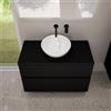evineo ineo5 evo mobile La: 100 cm con 2 scomparti estraibili, ineo3 lavabo Ø 41,5 cm bianco,, BE0958BM+BE0964BM+BE0930WH, ineo3; ineo5 evo [Mobili da Bagno > Mobili con Lavabo Integrato]