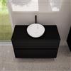 evineo ineo5 evo mobile La: 100 cm con 2 scomparti estraibili, ineo3 lavabo Ø 37 cm bianco,, BE0958BM+BE0964BM+BE0931WH, ineo3; ineo5 evo [Mobili da Bagno > Mobili con Lavabo Integrato]