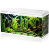Aqpet Acquario in Vetro per Pesci tropicali Completo di Accessori Filtro Luce Simply, 100 80x32x47 cm 100 Litri, Bianco