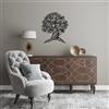 Wallity Hanah Home Elegante accessorio decorativo da parete in metallo, 62 x 70 cm, 100% metallo, spessore 1,5 mm, perfetto per decorazioni moderne per la casa e arte da parete unica