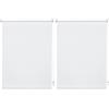Gardinia Deco Company, 23-1019 Tenda a Rullo con Morsetti, Tenda per luce diurna, Opaco, Tutte parti montaggio incluse, Morsetto singolo, Bianco, 70 x 150 cm (LxA) (Confezione da 2)