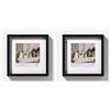 walther design nera 30 x 30 cm con passe-partout, cornice in legno Stoccolma EA339B (Confezione da 2)