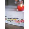 VERVACO Tovaglia Punto Croce Con Tela Aida UCCELLI E FIORI Biancheria Da Tavola Set Fai Da Te Creativo Punto Croce Contato Kit 80 x 80 cm Hobby Creativi Adulti Casa Decor Cross Stitch Embroidery