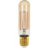 Eglo E27 LED dimmerabile, lampadina dorata vintage a forma di bastone, illuminazione retro, 4 Watt (equivalente a 28 Watt), 300 lumen, luce bianco caldo, 1700k, lampadina Edison T32, Ø 3,2 cm