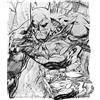 LOGOVISION Batman Pencils Coperta super morbida al tatto setoso - 152 x 127 cm