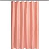 N&Y HOME Tenda da doccia o fodera in tessuto con magneti, qualità alberghiera, lavabile in lavatrice, idrorepellente, colore corallo, 182 x 183 cm