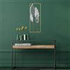 Wallity Hanah Home Dipinto a mano, accessorio decorativo da parete, in metallo, 32 x 90 x 5 cm, 100% metallo, colori unici, perfetto per decorazioni per la casa e gli amanti dell'arte