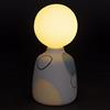 Villa d'Este Home Tivoli 1996 Lampada globo led a batteria in gres h. 18 cm, base cerchi