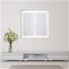 Atout Ciel Coppia di tende ricamate con passapasta pronte da appendere, 2 x 60 x 120 cm, bianco/bianco