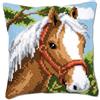 VERVACO Kit Cuscino Punto Croce CAVALLO Set Ricamo Principianti Cuscini Gobelin Decorativi ca. 40 x 40 cm Accessori Per Lavoretti Creativi DIY Casa Decor Hobby Adulti Cross Stitch