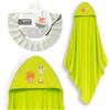 Interbaby - Mantello da bagno per bambini + berretto regolabile | Asciugamano con cappuccio 100% cotone, unisex, morbido, asciugatura rapida, ideale per neonati, neonati e bambini piccoli | Design