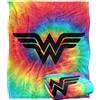 LOGOVISION Wonder Woman Wonder Woman Tie Dye Coperta super morbida al tatto setoso - 152 x 127 cm