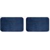 GEMITEX Tappeto MERLINO 50X80 Blu ULTRASSORBENTE, Polyester (Confezione da 2)