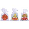 VERVACO Kit Punto Croce Contato TIPICO SET NATALIZIO DA 3 Sacchetti Bomboniere Da Ricamare Punto Croce ca. 8 x 12 cm Set Fai Da Te Creativo Adulti Ricamo Casa Decorazioni Per Lavoretti Creativi
