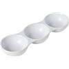 Cosy & Trendy Tazza aperitiva in porcellana, 3 scomparti, 24 x 7,5 x H 3,3 cm