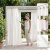 ROOM99 Tenda da giardino con occhielli, 155 x 200 cm, larghezza x altezza, per esterni, resistente alle intemperie, impermeabile, protezione solare, da giardino, antivento, ecru
