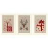 Vervaco Kit Punto Croce Contato SET NATALIZIO DA 3 Biglietti Con Finestra Per Punto Croce 10,5 x 15 cm Set Fai Da Te Creativo Adulti Ricamate Accessori Per Lavoretti Creativi
