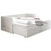 Stella Trading SALIAS, Guardaroba nero con anta a specchio, Versatile armadio con 3 ante battenti per la camera da letto, 117 x 190 x 50 cm (larghezza x altezza x profondità)