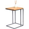 M2 Kollektion HomeTrends4You 585036 tavolino, seghetto, legno di faggio/cromato, 38 x 43 x 62 cm