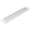 Vent Systems 400 x 80 mm (dimensioni esterne) Griglia di ventilazione per condotto di aspirazione/scarico in alluminio bianco, rettangolare, HVAC per il miglioramento della casa