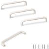SPDYCESS 4 Pezzi Maniglie per Mobili Bianco, Maniglia per Armadio Cassetto, Maniglie Cucina per Armadi Porta Bagno, Distanza Tra i Fori 128 mm