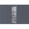 BERNSTEIN Nicchia da parete NT3090010X con ripiano portaoggetti - in acciaio inox - 30 x 90 x 10 cm (L x A x P) - colore selezionabile, Colore:Acciaio satinato