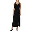 Pinko ARACNE Abito Jersey di Cotone Lino Vestito da Festa, Z99_Nero Limousine, XXS Donna