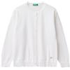 United Colors of Benetton Maglia Coreana M/L 1098C500R Maglione Cardigan, Bianco, 160 cm Bambina