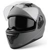 VINZ Kennet Casco Integrale con Visiera Parasole | Casco Moto / Scooter Donna E Uomo | nelle taglie dalla XS-XXL | Certificato ECE 22.06 | Disponibile in diversi colori - Titanio