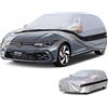 Holthly 10 strati Telo Copriauto per VW Golf/Volkswagen Golf 4/5/6/7/8(2012-2025),100% copertura auto impermeabile,Telo Copri Auto per Esterno,impermeabile,protezione UV,antivento,antipolvere.